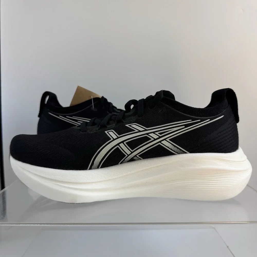 Brand New ASICS Gel Nimbus 27 Black Lake Grey 1011B958 Running Men's Size 8